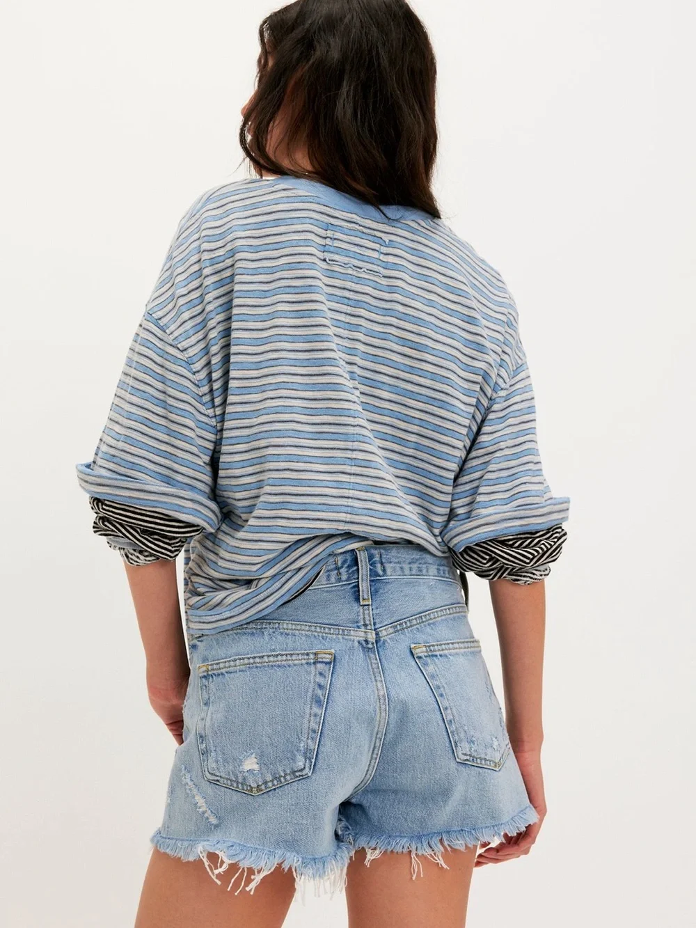 AGOLDE Parker Long Jean Short
